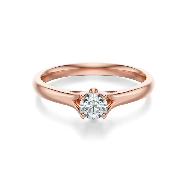 Pierścionek z diamentem różowe złoto AJPZ_131